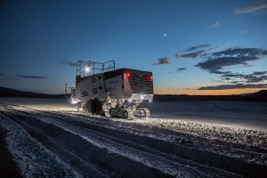 Wirtgen 260 SX(i) cross-application surface miner cutting a level surface on an infrastructure site